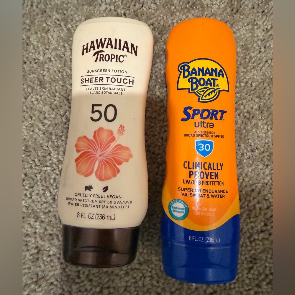“New” Takeall Hawaiian Tropics & banana boat Sunscreen